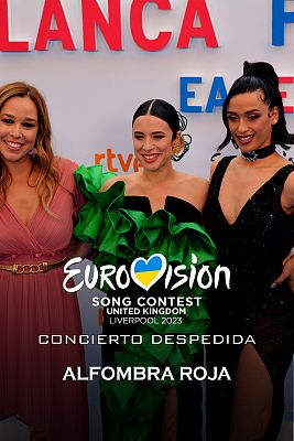 Eurovisión - Alfombra roja concierto despedida Blanca Paloma