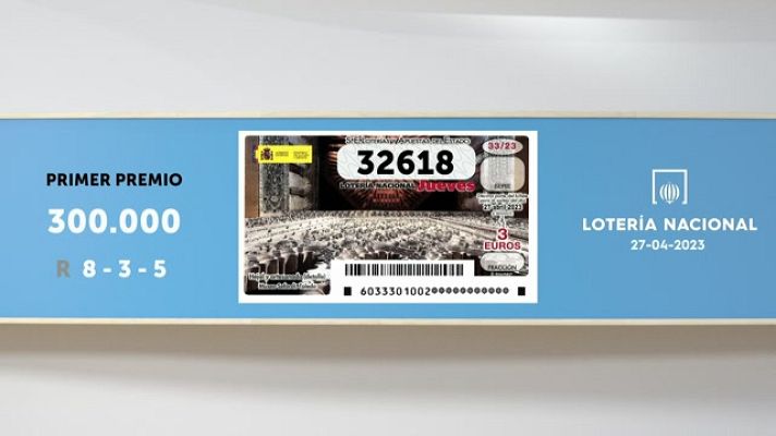 SELAE - Sorteo de la Lotería Nacional del 27/04/2023