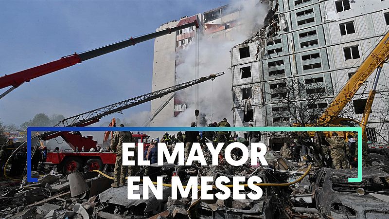 Oleada de bombardeos rusos contra ciudades ucranianas