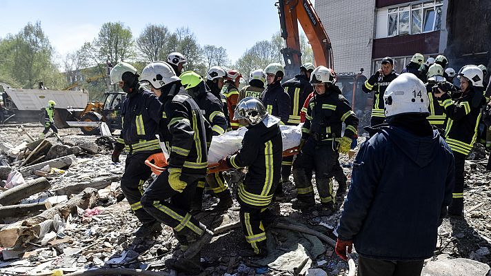 Telediario 1 - Rusia reanuda los bombardeos a gran escala sobre Ucrania