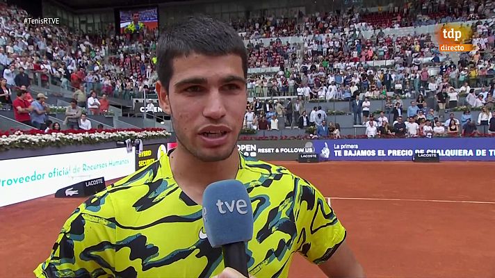 La frase con la que Alcaraz se ganó la ovación de la Manolo Santana: ''Hay que afrontar los momentos malos con humildad para poder sobreponerte''
