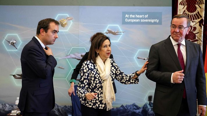 Telediario 2 - España, Francia y Alemania invertirán 8.000 euros en el nuevo caza europeo