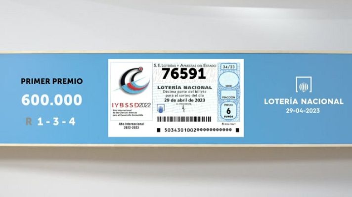 SELAE - Sorteo de la Lotería Nacional del 29/04/2023