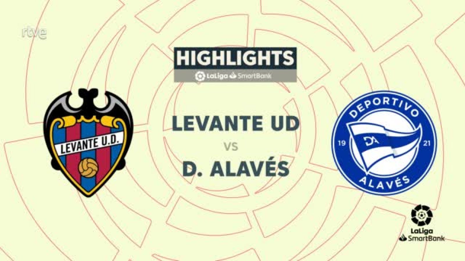 Levante - Alavés: resumen del partido de la 38ª jornada de Segunda -- ver ahora