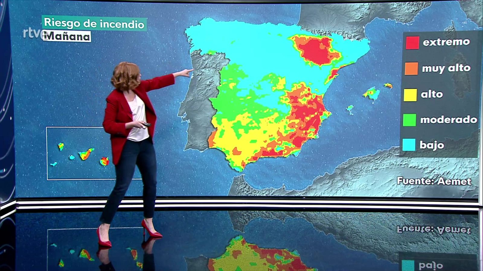 Descenso notable de las temperaturas máximas en gran parte de la vertiente atlántica, alto Ebro y Pirineos - ver ahora