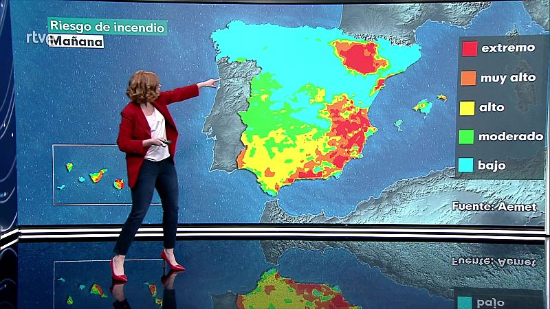 Descenso notable de las temperaturas máximas en gran parte de la vertiente atlántica, alto Ebro y Pirineos - ver ahora
