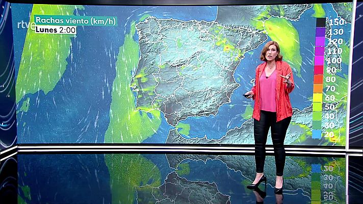 El tiempo - Rachas de viento fuerte o muy fuerte en áreas del nordeste peninsular