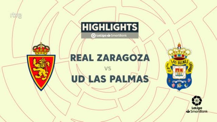 Resúmenes de LaLiga - Real Zaragoza - Las Palmas: resumen partido 38ª jornada