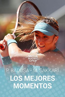 Tenis - Los mejores momentos del partido Paula Badosa - María Sakkari del Mutua Madrid Open 2023