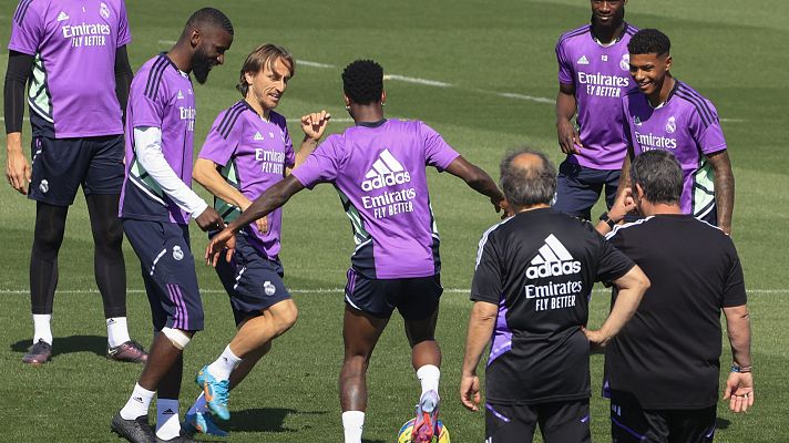 Telediario 2 - La posible vuelta de Modric, principal novedad madridista pensando en la final de Copa del sábado