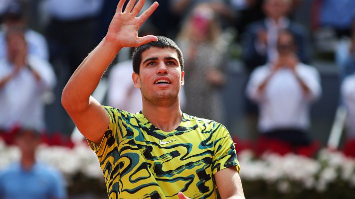 Telediario Matinal - Carlos Alcaraz se prepara para las semifinales del Madrid Open