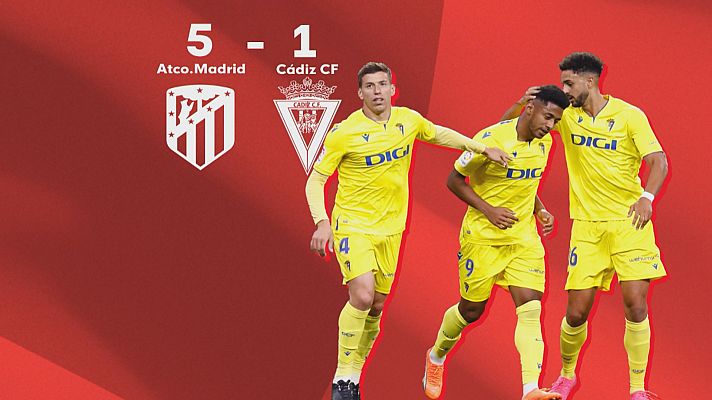 Noticias Andalucía - Atlético Madrid 5 - Cádiz CF 1