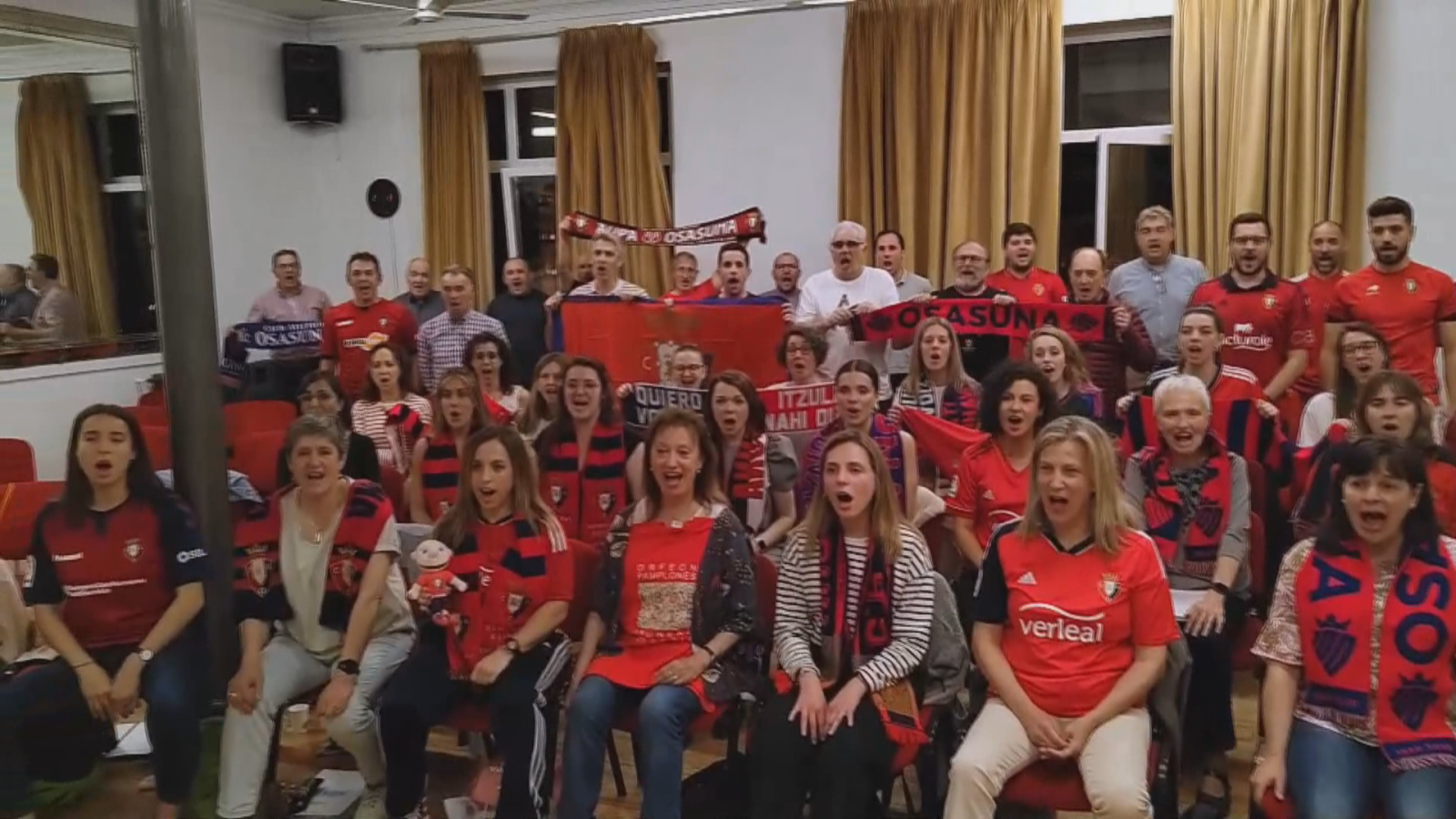 El Orfeón pamplonés canta 'O Fortuna' para animar a Osasuna - ver ahora