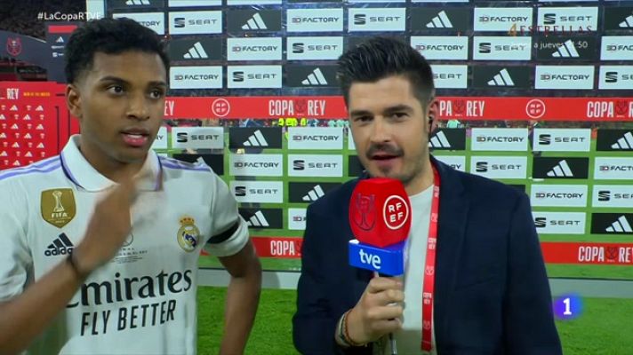 Copa del Rey - Copa del Rey | Rodrygo, MVP de la final, a TVE: "Era el título que me faltaba, pero quiero más"