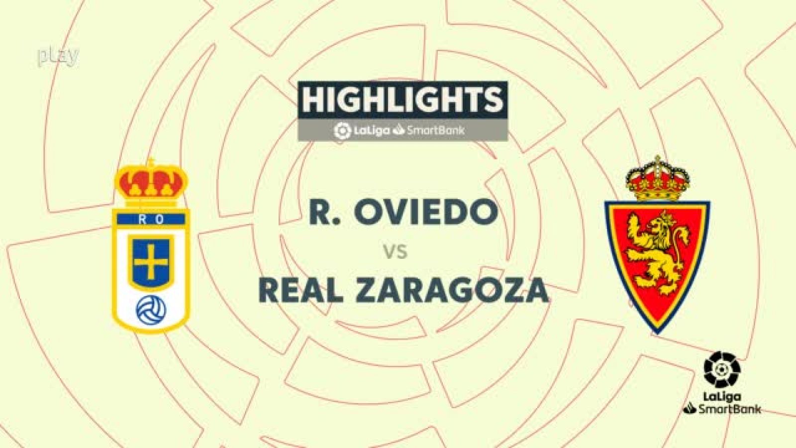 Real Oviedo - Real Zaragoza: resumen del partido, 39ª jornada. Ver en RTVE Play