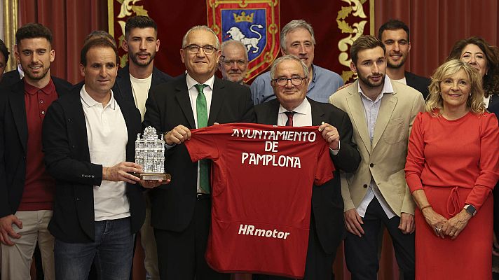Telediario 2 - Recepciones en Navarra a Osasuna, subcampeón de la Copa