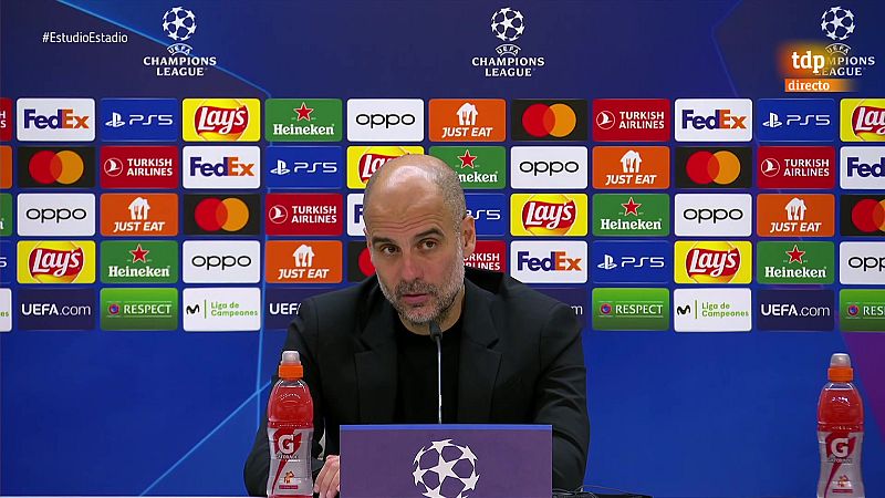Pep Guardiola, sobre por qué no ha hecho cambios: "No me interesaba un partido de ida y vuelta. Sé perfectamente contra qué equipo jugamos"