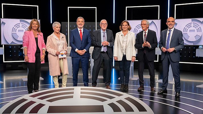 Especiales informativos - Minuto de oro de los candidatos a la Alcaldía de Barcelona en el debate de RTVE