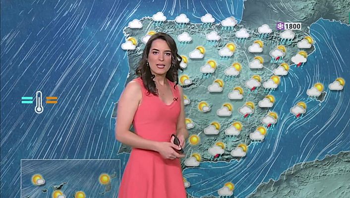 El tiempo - Lluvias en varios puntos peninsulares y Baleares