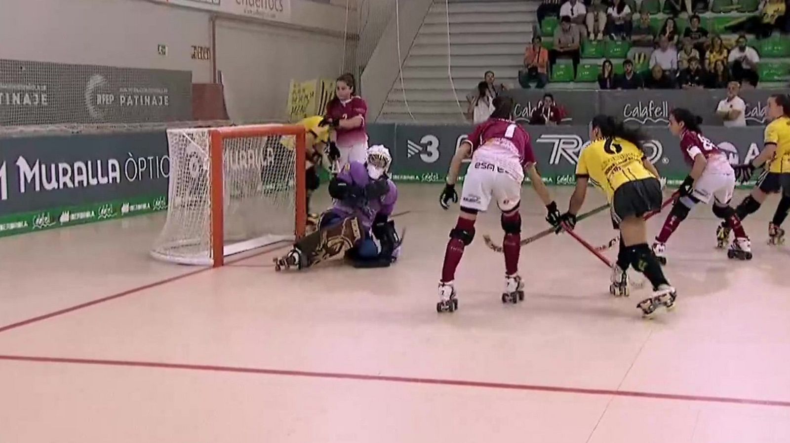 Hockey Patines - Copa de la Reina 1ª Semifinal: CP Esneca Fraga - Generali HC Palau - ver ahora