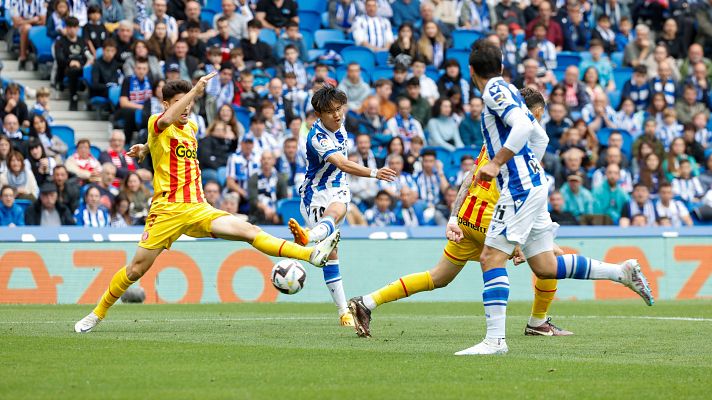 Resúmenes de LaLiga - Real Sociedad - Girona: resumen del partido de la 34ª  liga