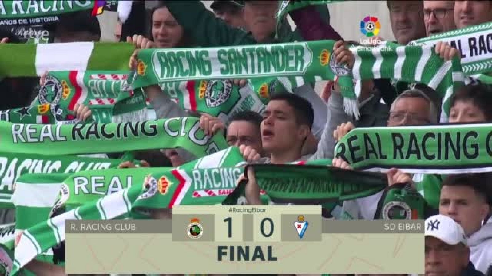 Racing - Eibar: resumen del partido de la 40ª jornada de Liga | Segunda - ver ahora