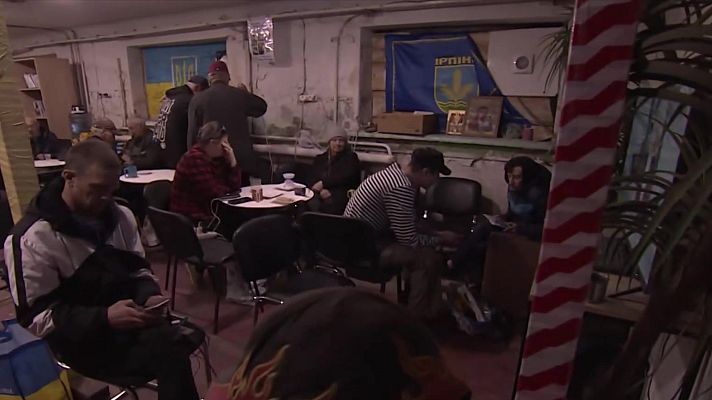 Telediario 1 - Ciudades ucranianas viven su día a día bajo tierra