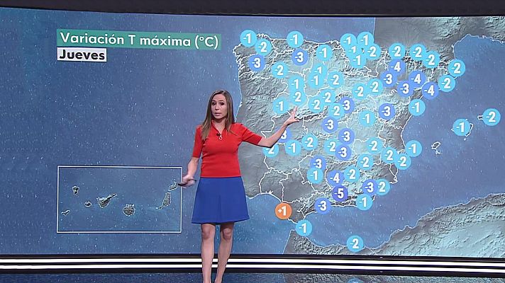 El tiempo - Intervalos de viento fuerte en la costa noroeste de Galicia, valle del Ebro, Pirineos, Ampurdán, Menorca y Canarias