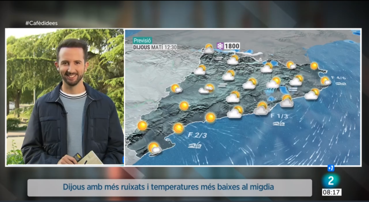 El temps - Més ruixats, migdia menys suau i més pluja els pròxims dies