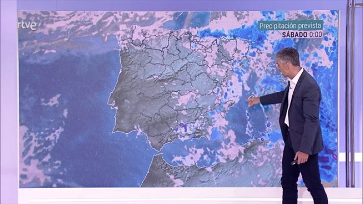 El tiempo - Chubascos y tormentas localmente fuertes en la zona de Levante, Andalucía oriental y norte de Mallorca