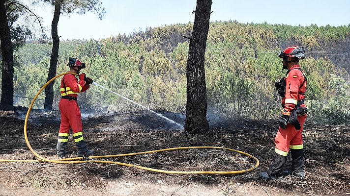 Informativo 24h - El incendio de Las Hurdes y Sierra de Gata pierde intensidad