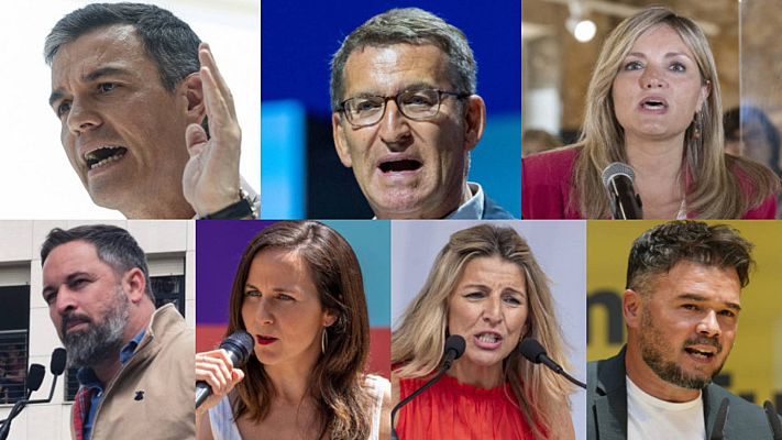 Telediario Fin de Semana - Los líderes nacionales piden el voto a los indecisos en el último sábado de campaña