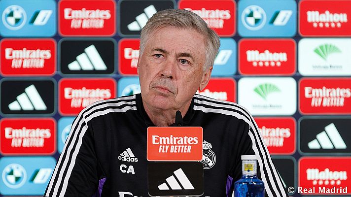 Telediario 1 - Ancelotti, sobre su continuidad: "Tengo contrato hasta 2024 y quiero terminarlo"