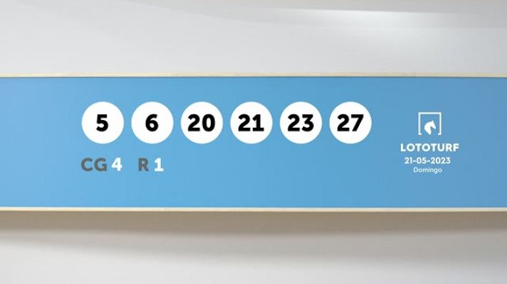 SELAE - Sorteo de la Lotería Lototurf del 21/05/2023