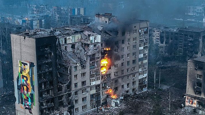 Telediario 1 - Las tropas rusas proclaman su victoria en Bajmut