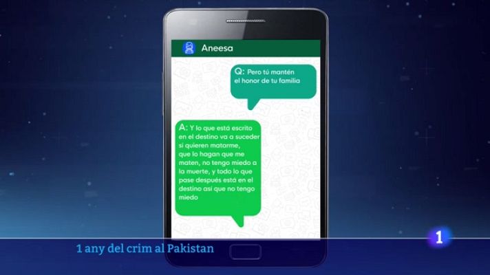 L'Informatiu - TVE té accés als missatges de les germanes pakistaneses assassinades