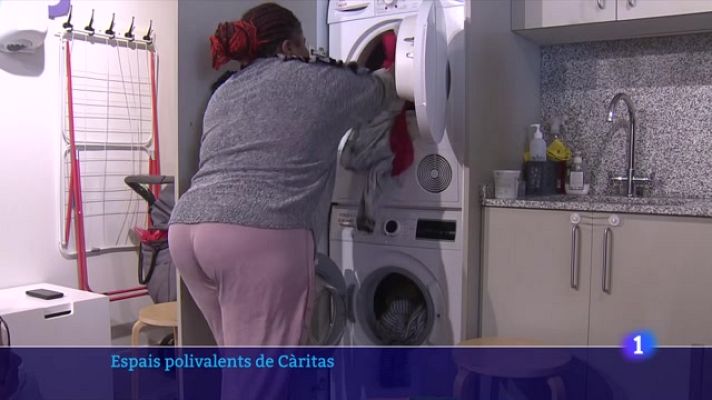 L'Informatiu - Visitem el centre polivalent de Càritas al barri del Singuerlín