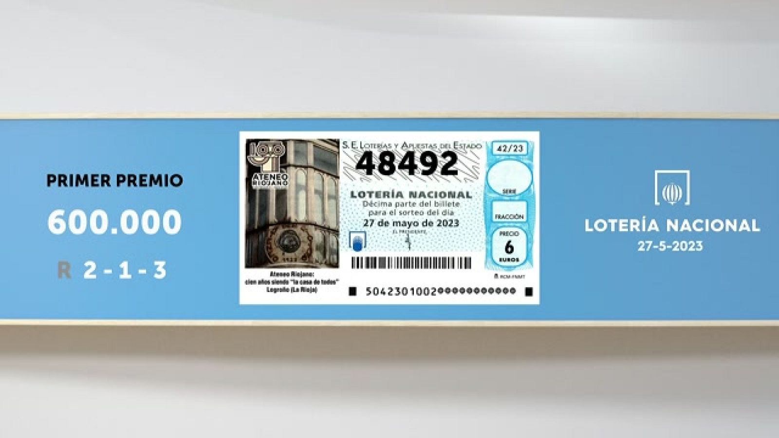 Sorteo de la Lotería Nacional del 27/05/2023 - Ver ahora