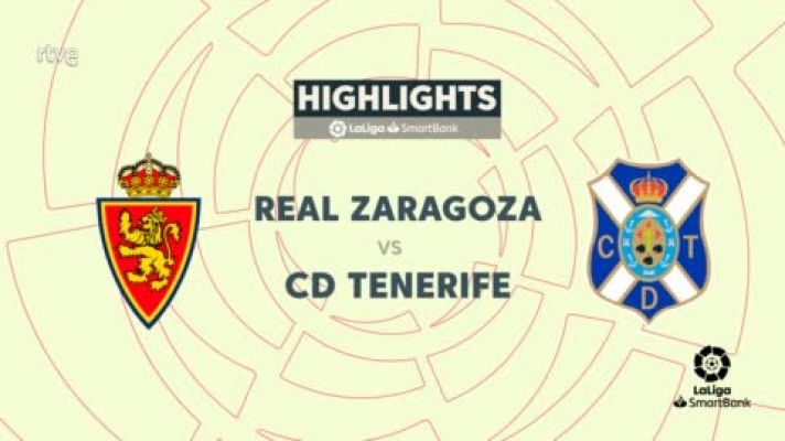 Resúmenes de LaLiga - Zaragoza - Tenerife: resumen partido 42ª jornada Segunda