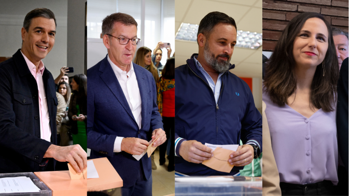 Especiales informativos - Los líderes nacionales votan en las elecciones del 28M y llaman a la particiación