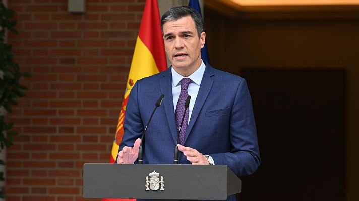 Telediario 1 - Sánchez adelanta las elecciones generales al 23 de julio: "Asumo en primera persona el resultado del 28M"