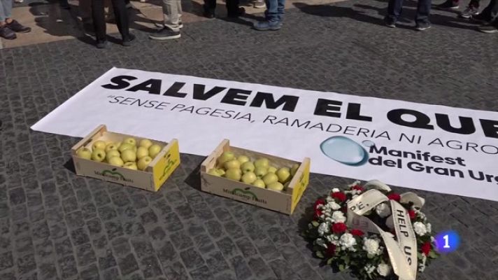 L'Informatiu - La pagesia trasllada el seu neguit a la Comissió Europea