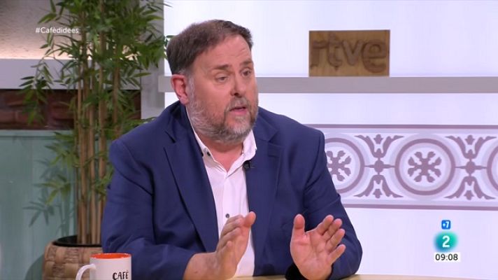 Cafè d'idees - Junqueras: "La llista unitària s'utilitza per desgastar"