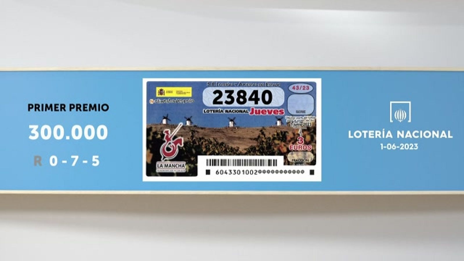 Sorteo de la Lotería Nacional del 01/06/2023 - Ver ahora