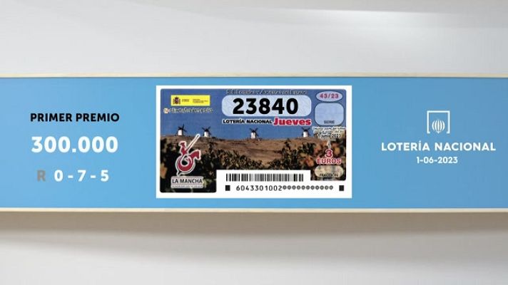 SELAE - Sorteo de la Lotería Nacional del 01/06/2023