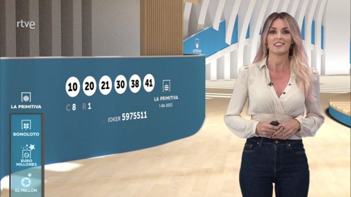 Loterías - Sorteo de la Lotería Nacional, Bonoloto, Primitiva y Jóker del 01/06/2023