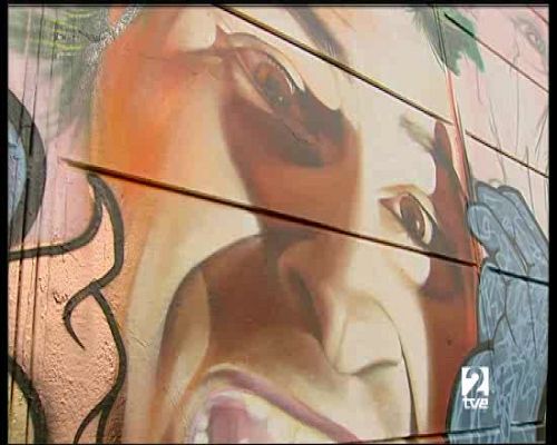 La 2 Noticias - Cientos de metros de grafiti