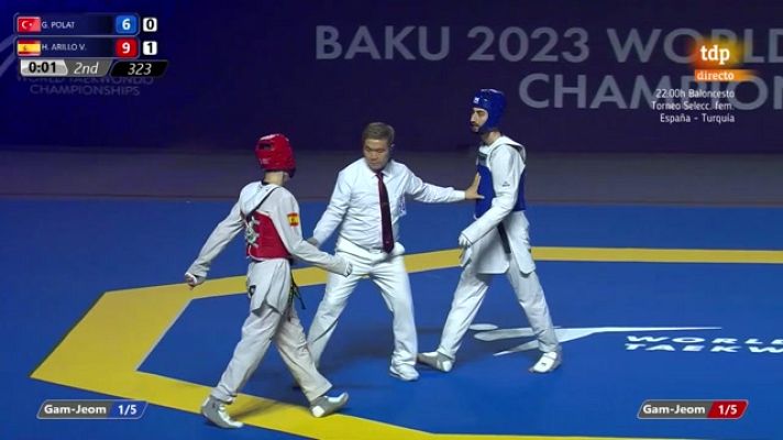  - Hugo Arillo obtiene la primera medalla de plata de España en el Mundial de Taekwondo 2023