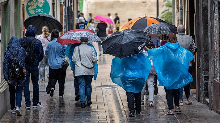 El tiempo - Precipitaciones en el interior de la Península y Baleares