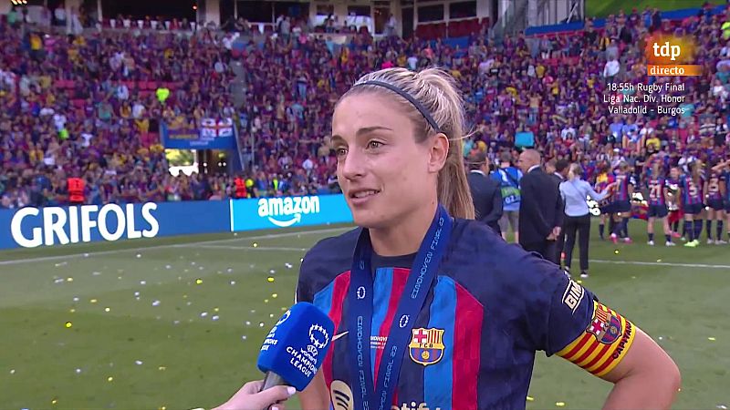 Alexia Putellas: 'Ganar la Champions este año era el objetivo desde que acabó la final de Turin el curso pasado''